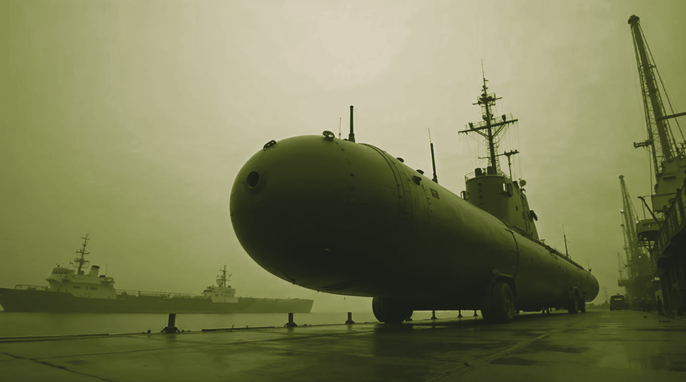 Ukraine unveils Sea Trident, a 10-tonne underwater strike drone, at Eurosatory