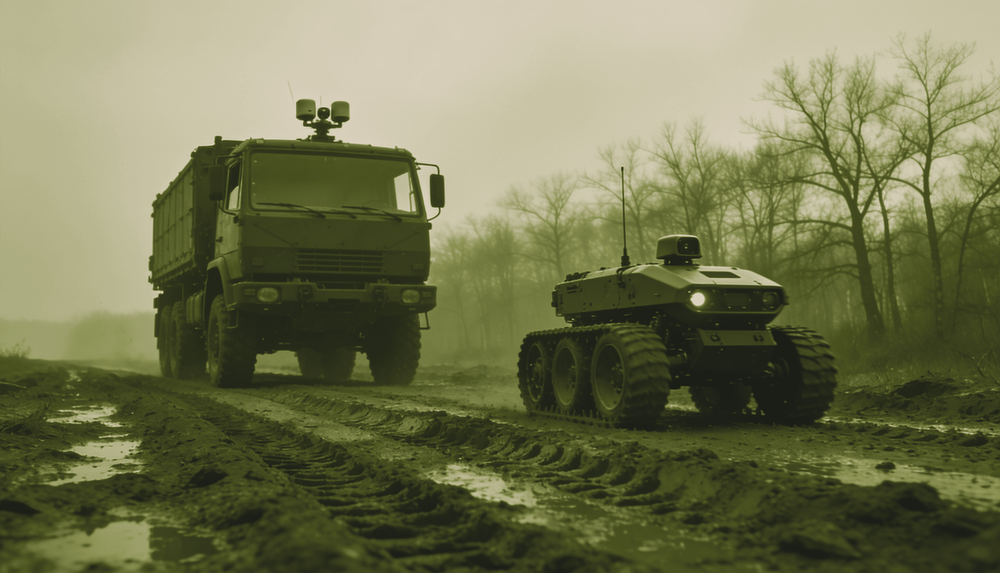 Quantum Systems Sends Ukraine's National Guard Ten Ground Robots and Ten Driverless Trucks