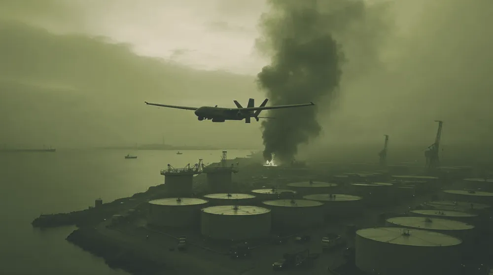 Ukrainian drones hit St. Petersburg oil terminal and a Baltic Fleet corvette as Putin's forum opens