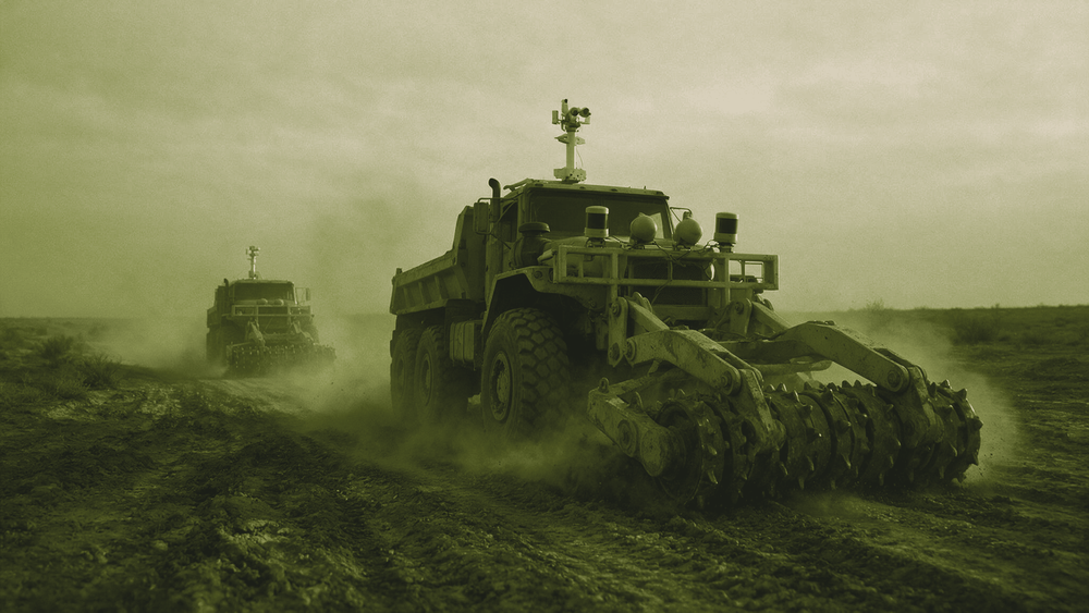 The Pentagon Pays Overland AI $14.3 Million to Put Breaching Gear on Driverless Heavy Trucks