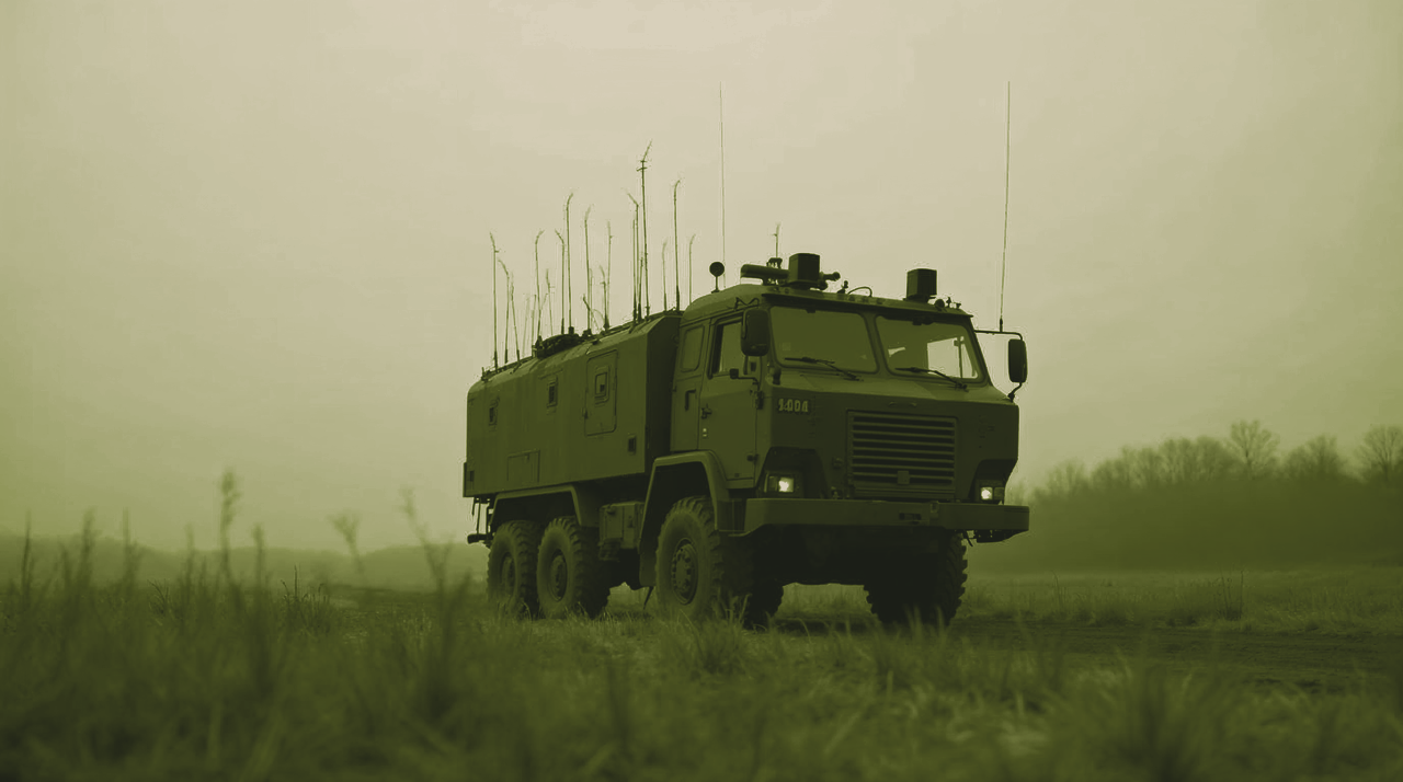 Ukraine codifies the MAC OWL 'Sova', an MRAP built to carry a 10-module jamming dome against FPV drones