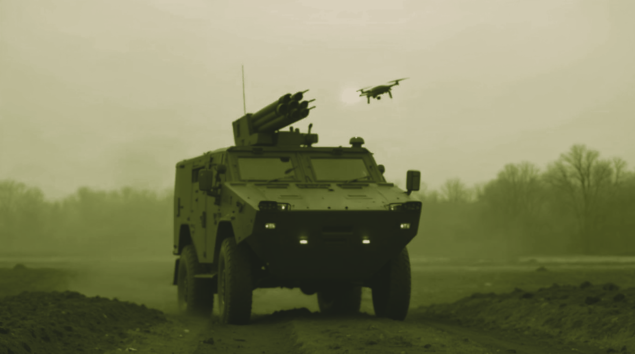 Rafael and SpearUAV put a hard-kill drone interceptor on the vehicle itself