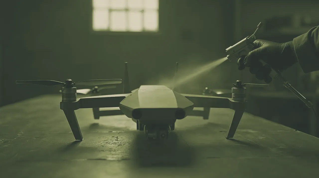 Chinese firm Star-Navi sells a spray-on radar coating for drones by the kilogram