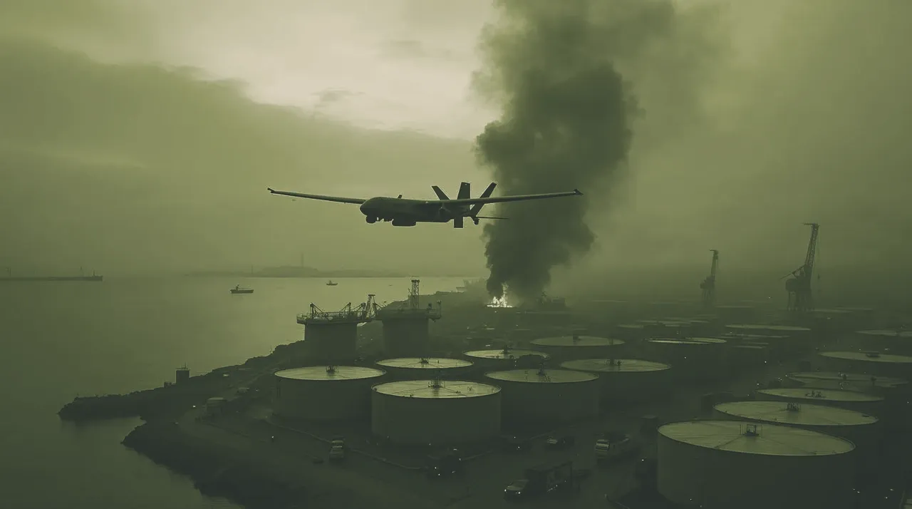 Ukrainian drones hit St. Petersburg oil terminal and a Baltic Fleet corvette as Putin's forum opens