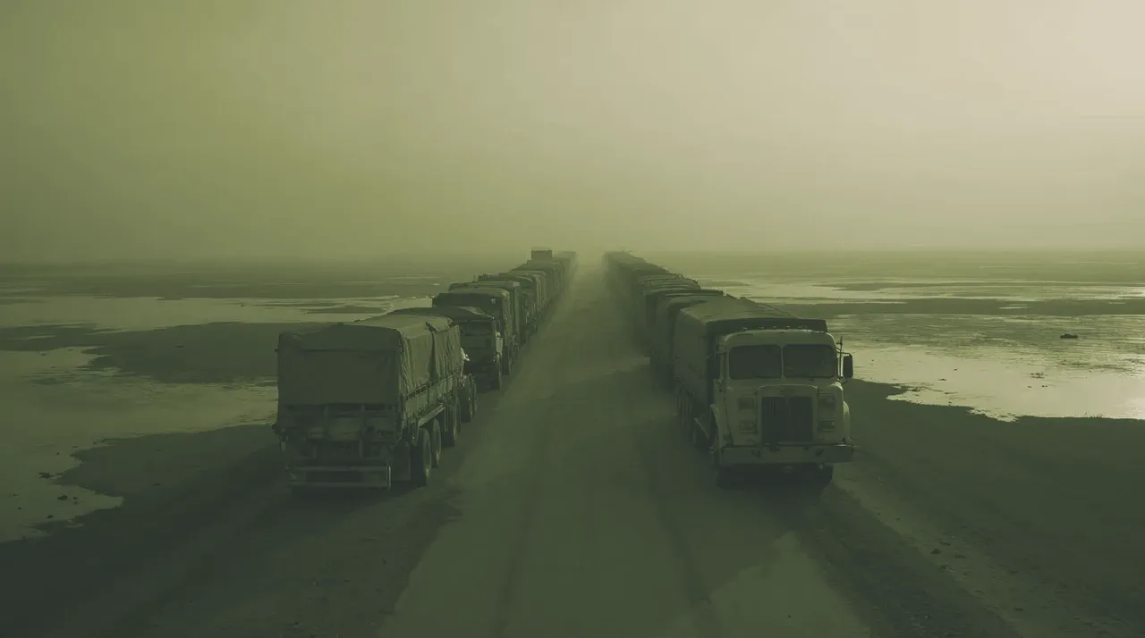 Ukraine takes down the last intact bridge into Crimea, catching 50 supply trucks at Armiansk