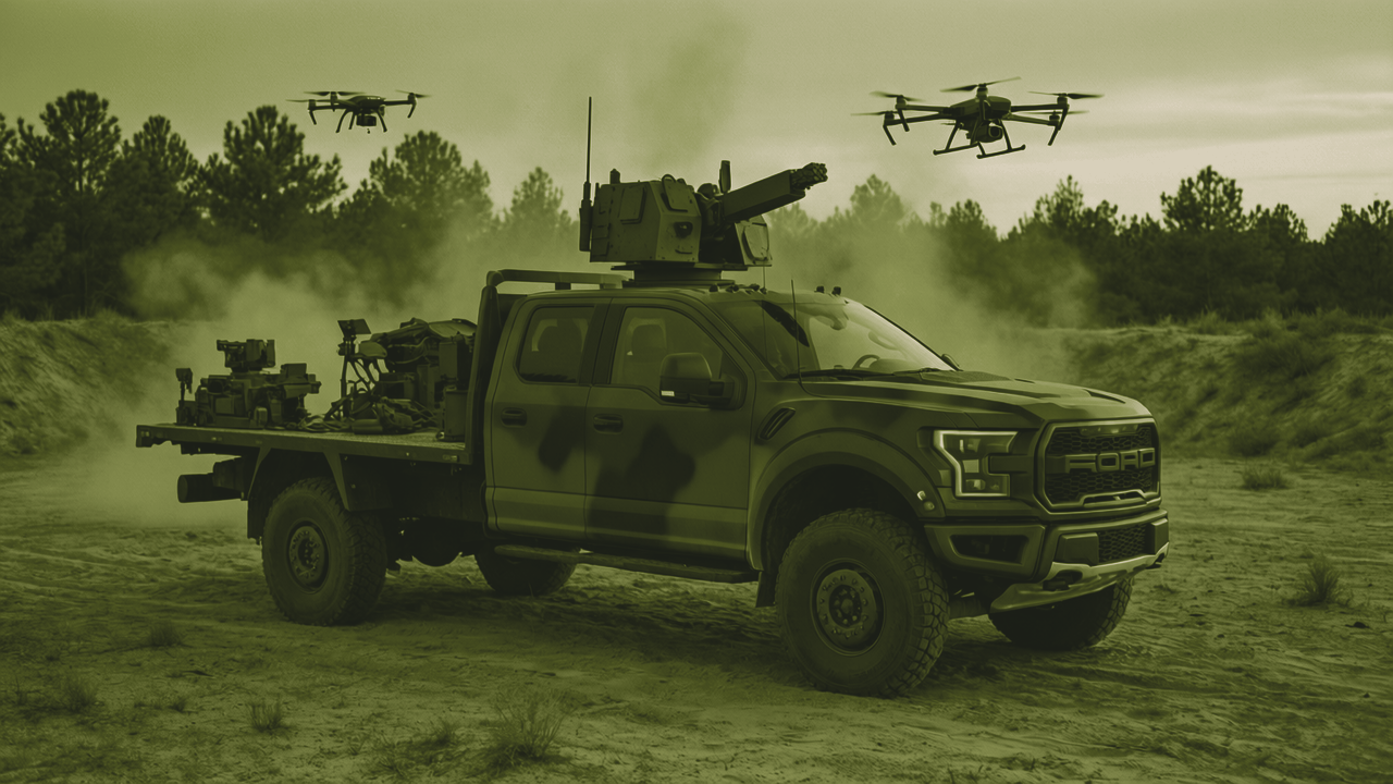 One Soldier, 21 Drones: The Army's Breaching Truck Leaves the Demo Range