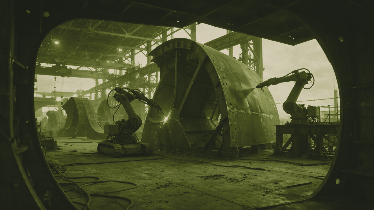 HII Ties Up to $900 Million in Shipbuilding Work to Robot Qualification