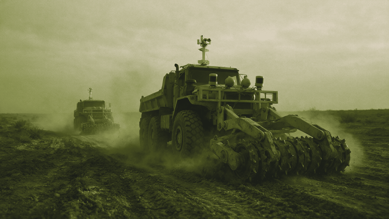 The Pentagon Pays Overland AI $14.3 Million to Put Breaching Gear on Driverless Heavy Trucks