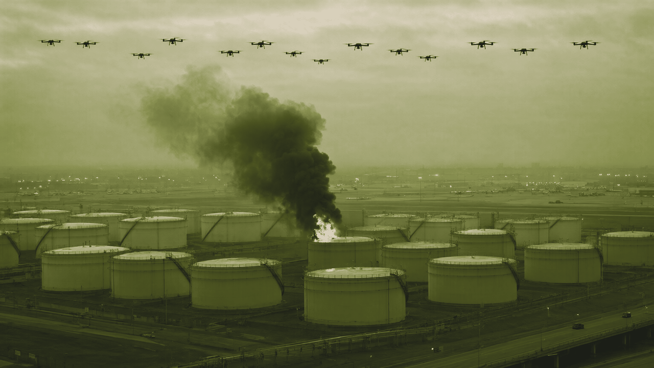 Ukrainian drone raid reportedly sets a Moscow-region oil depot ablaze